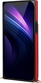 iPhone 15 Rood - Back Cover met Koord