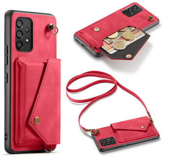 Samsung A33 5G Royal Fuchsia - Back Cover met Koord