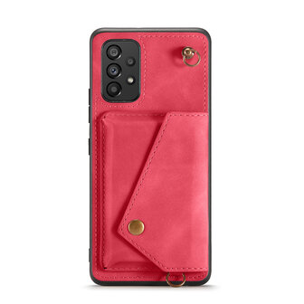 Samsung A33 5G Royal Fuchsia - Back Cover met Koord
