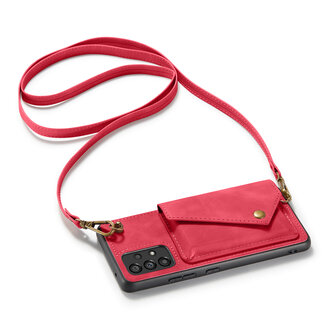 Samsung A33 5G Royal Fuchsia - Back Cover met Koord