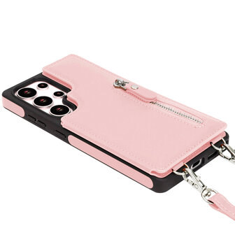 Samsung S25 Ultra - Roze - Back Cover met Koord