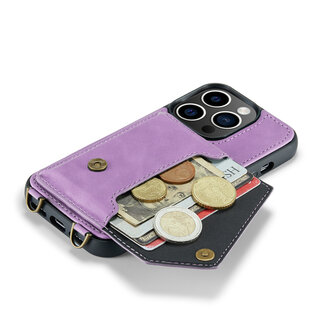 iPhone 15 Pro Bright Lila - Back Cover met Koord