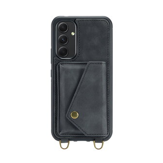 Samsung A54 Charcoal Gray - Back Cover met Koord