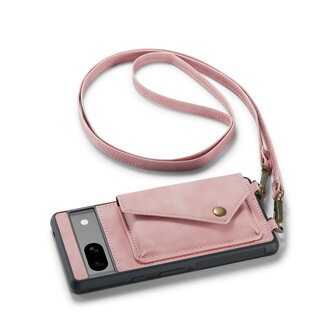 Pixel 8 Pale Pink - Back Cover met Koord