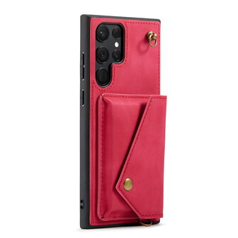 Samsung S22 Ultra Royal Fuchsia - Back Cover met Koord