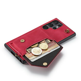 Samsung S22 Ultra Royal Fuchsia - Back Cover met Koord