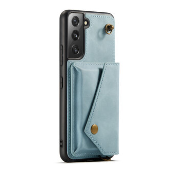 Samsung S22 Plus Aqua Blue - Back Cover met Koord