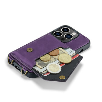 iPhone 15 Pro Deep Purple - Back Cover met Koord
