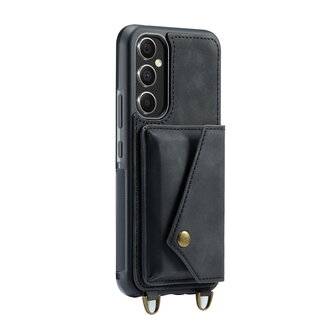 Samsung A14 Charcoal Gray - Back Cover met Koord