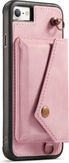 iPhone SE 2022 Pale Pink - Back Cover met Koord