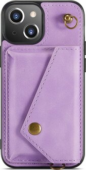 iPhone 13 Mini Bright Lila - Back Cover met Koord