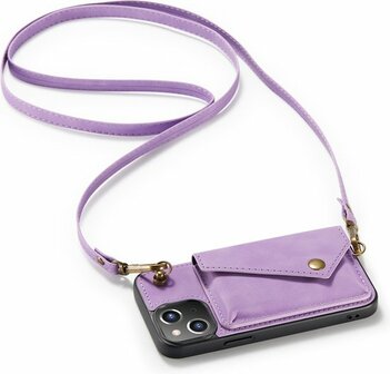 iPhone 13 Mini Bright Lila - Back Cover met Koord