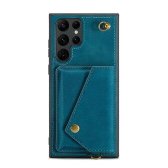 Samsung S22 Ultra Emerald Green - Back Cover met Koord