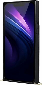 iPhone 14 Zwart - Back Cover met Koord