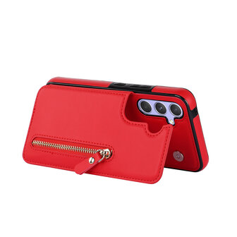 Samsung A14 Rood - Back Cover met Koord