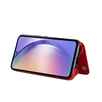 Samsung A14 Rood - Back Cover met Koord