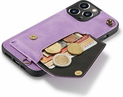 iPhone 13 Pro Bright Lila - Back Cover met Koord
