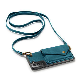 Samsung S22 Plus Emerald Green - Back Cover met Koord