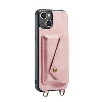 iPhone 15 Pale Pink - Back Cover met Koord