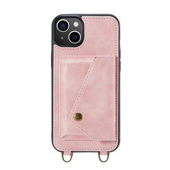 iPhone 15 Pale Pink - Back Cover met Koord