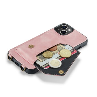 iPhone 15 Pale Pink - Back Cover met Koord