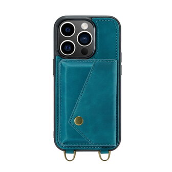 iPhone 14 Pro Emerald Green - Back Cover met Koord