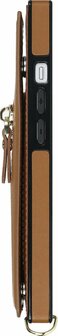 iPhone 15 Bruin - Back Cover met Koord