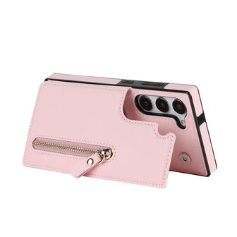 Samsung S24 Roze - Back Cover met Koord
