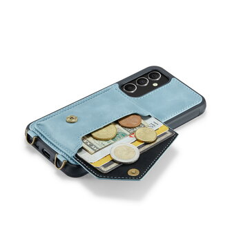 Samsung A14 Aqua Blue - Back Cover met Koord