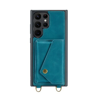Samsung S23 Ultra Emerald Green - Back Cover met Koord