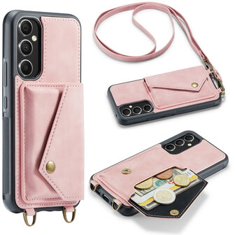 Samsung A54 Pale Pink - Back Cover met Koord
