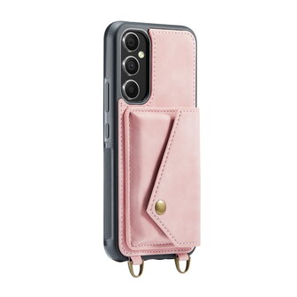 Samsung A54 Pale Pink - Back Cover met Koord