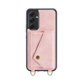 Samsung A54 Pale Pink - Back Cover met Koord