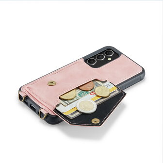 Samsung A54 Pale Pink - Back Cover met Koord