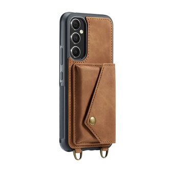 Samsung A54 Sienna Brown - Back Cover met Koord