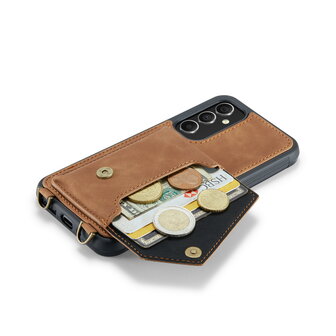 Samsung A54 Sienna Brown - Back Cover met Koord