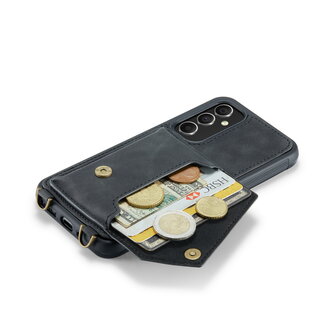 Samsung S23 Plus Charcoal Gray - Back Cover met Koord