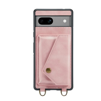 Pixel 8 Pro Pale Pink - Back Cover met Koord