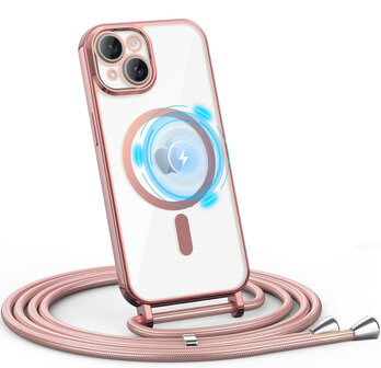iPhone 15 - Roze - MagSafe TPU met Koord