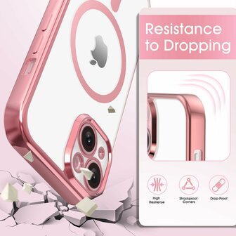 iPhone 15 - Roze - MagSafe TPU met Koord