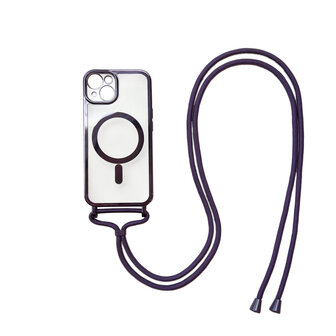 iPhone 12 Pro Paars - Magsafe TPU met Koord
