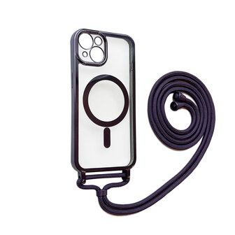 iPhone 12 Pro Paars - Magsafe TPU met Koord