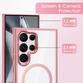 Samsung S25 Ultra - Roze - MagSafe TPU met Koord