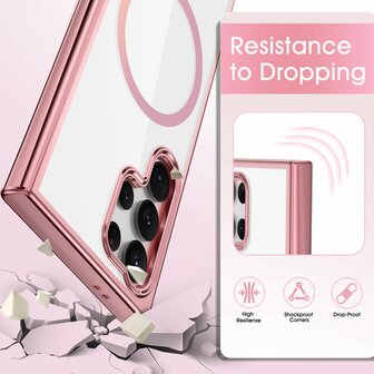 Samsung S25 Ultra - Roze - MagSafe TPU met Koord