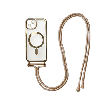 iPhone 14 Goud - Magsafe TPU met Koord