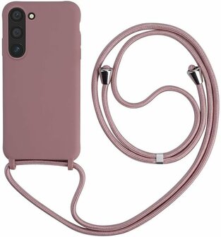 Samsung A14 Roze - TPU Back Cover met Koord