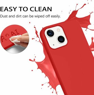 iPhone 14 Pro Max Rood - TPU Back Cover met Koord