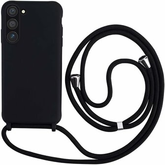 Samsung A34 5G Zwart - TPU Back Cover met Koord