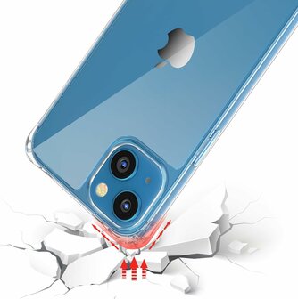 iPhone 15 Transparant - TPU Back Cover met Koord