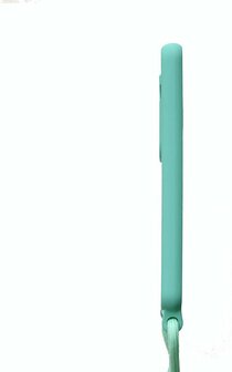 Samsung S22 Turquoise - TPU Back Cover met Koord